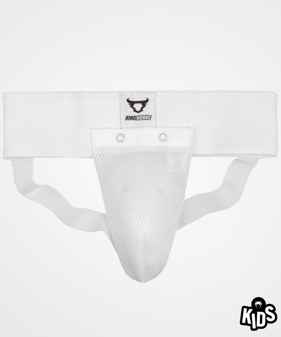 Kids Venum  | Ringhorns Charger Kids Groin Guard & Support - White