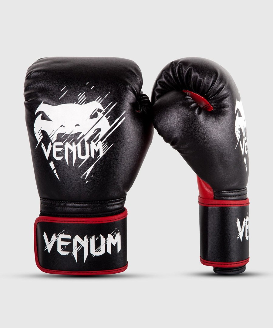 Kids Venum  | Venum Contender Kids Boxing Gloves - Black/Red