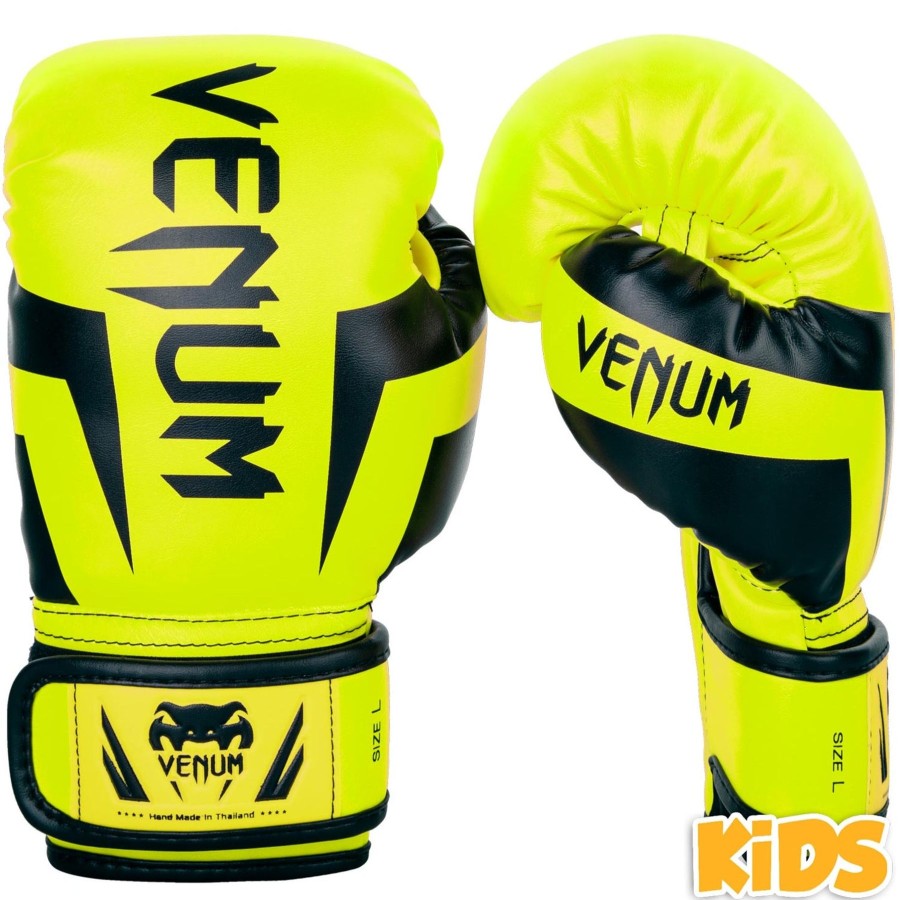 Kids Venum  | Venum Elite Boxing Gloves Kids - Exclusive - Fluo Yellow