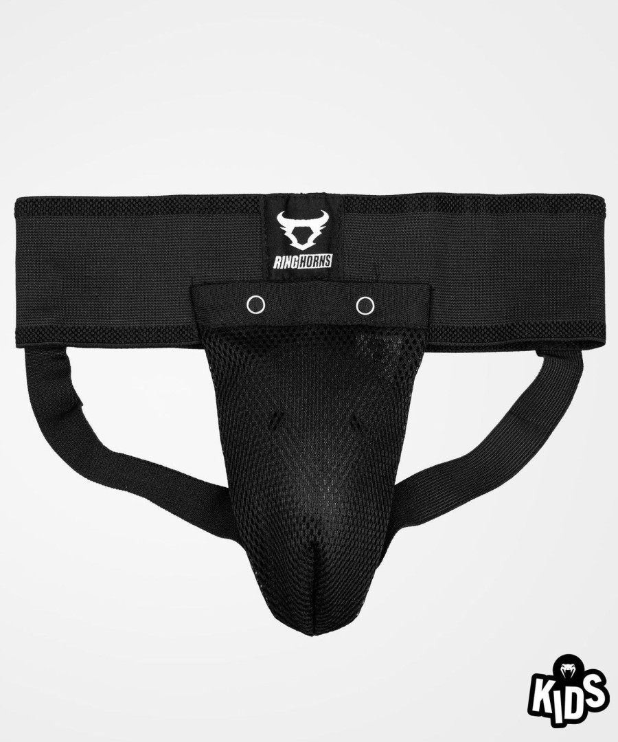 Kids Venum  | Ringhorns Charger Kids Groin Guard & Support - Black